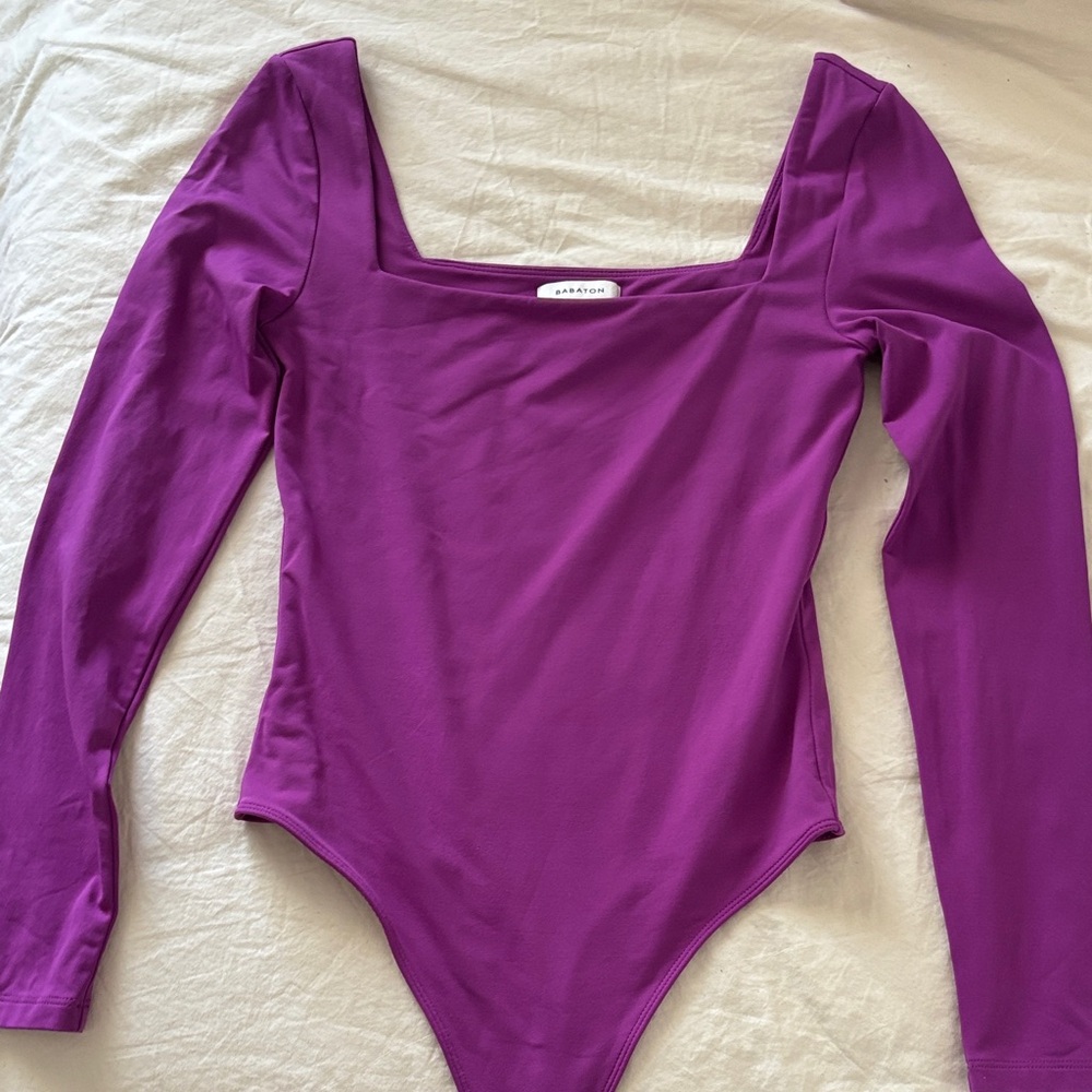 Aritzia purple bodysuit